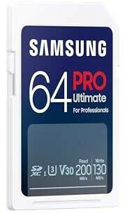 Samsung PRO Ultimate UHS-I V30 200MB/s SDXC64GB Kamera-Zubehör