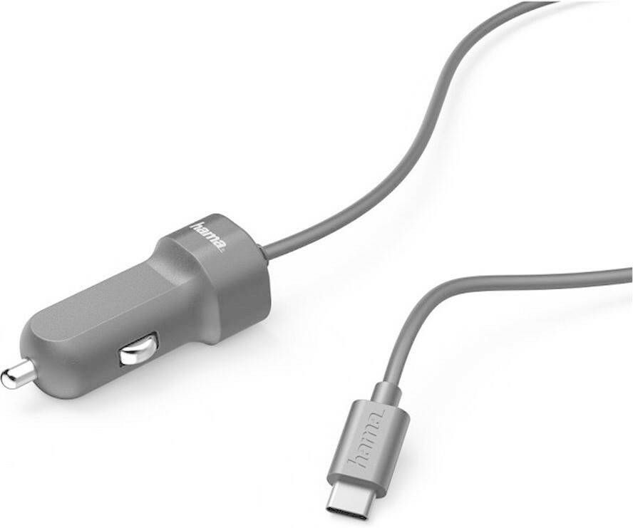 Handy-Zubehör Hama USB Type-C Kfz-Ladegerät 3A schwarz (173618)