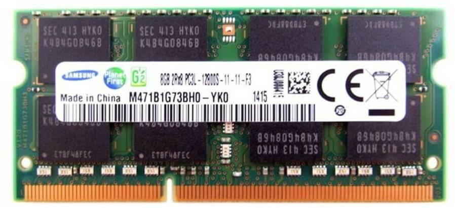 PC-Komponenten Samsung 8GB Kit SODIMM DDR3-1600 CL11 (M471B1G73BH0-YK0)