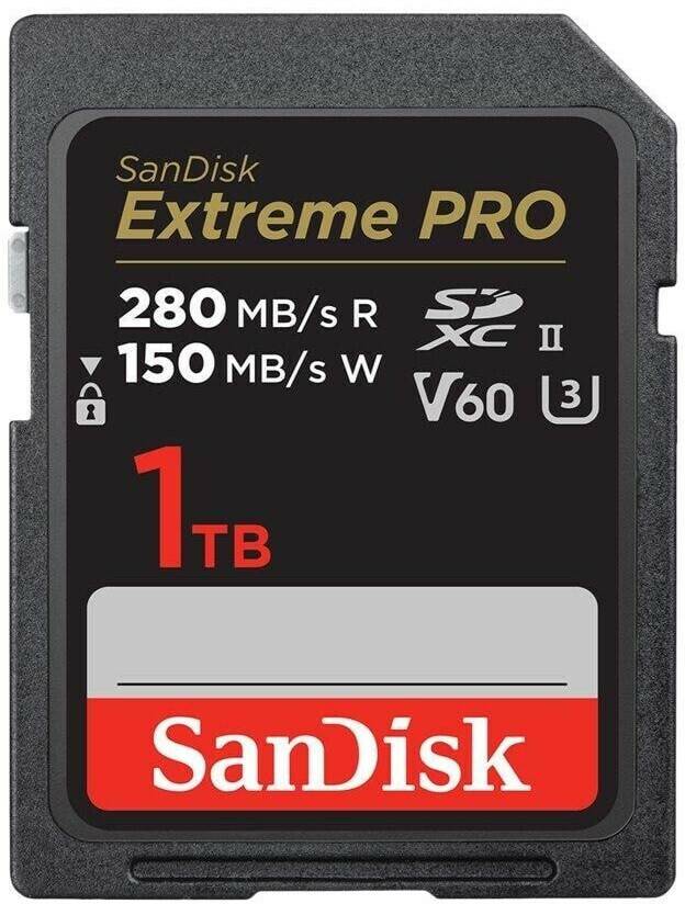 SanDisk Extreme PRO UHS II V60 280MB/s (SDSDXEP-GN4IN)1TB (SDSDXEP-1T00-GN4IN) Kamera-Zubehör