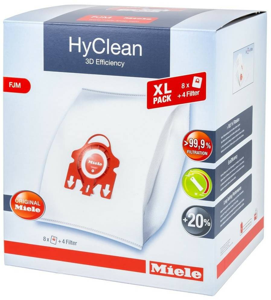 Haushaltsgeräte Miele FJM HyClean 3D XL Staubsaugerbeutel weiß (10455090)