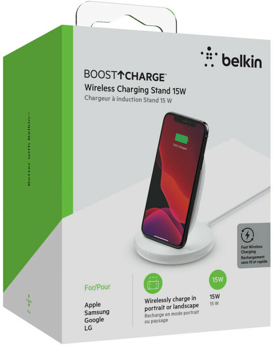 Handy-Zubehör Belkin BOOST CHARGE Ladeständer QC 15WWeiß