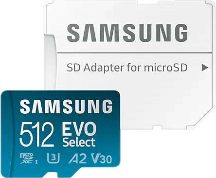 Kamera-Zubehör Samsung EVO Select (2021) microSDXC512GB