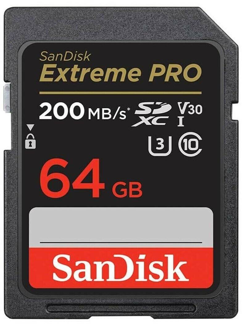 Kamera-Zubehör SanDisk Extreme PRO UHS-I V30 200 MB/s SDSDXC 64GB