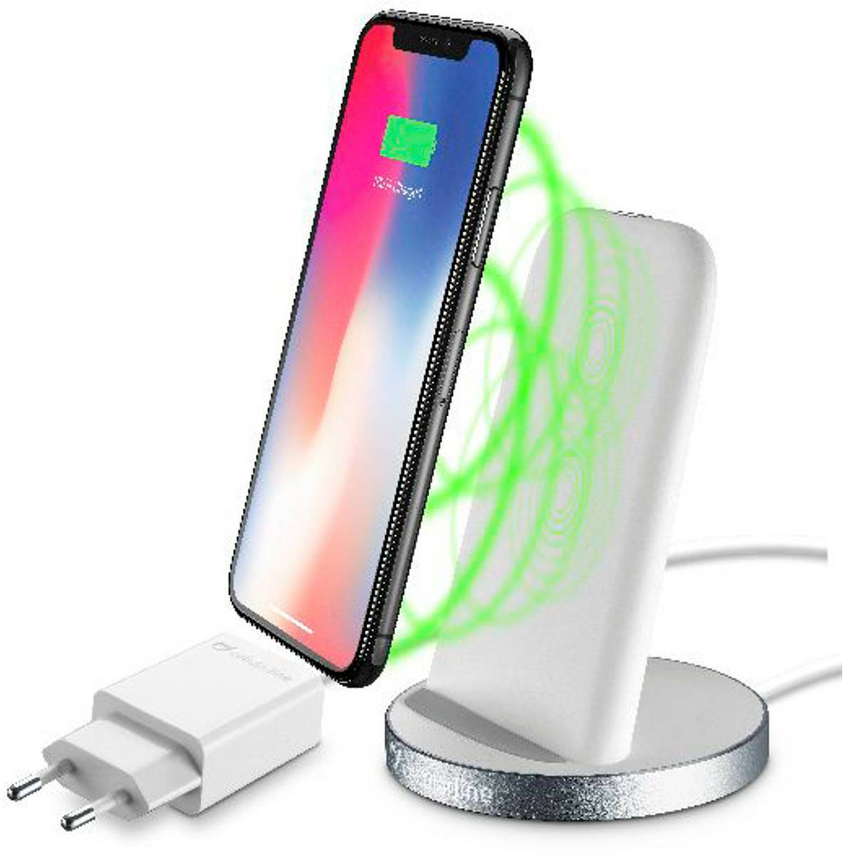 Cellular Line Wireless Fast Charger Standweiß Handy-Zubehör