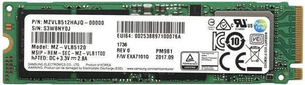 Samsung PM981 512GB M.2 PC-Komponenten