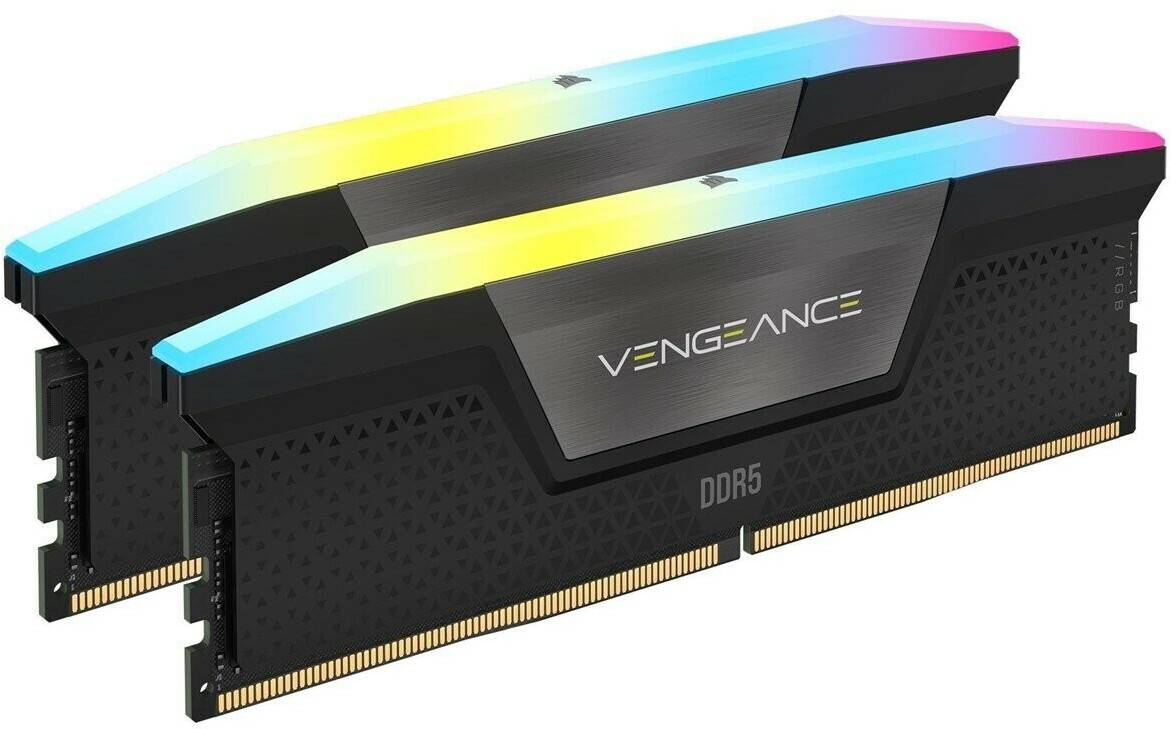 Corsair Vengeance RGB 32GB Kit DDR5-6000 CL30 (CMH32GX5M2B6000Z30K) PC-Komponenten