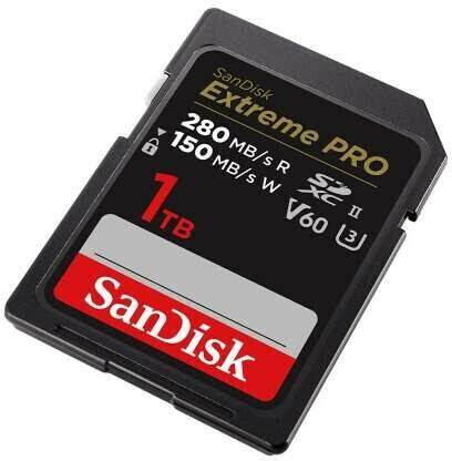 SanDisk Extreme PRO UHS II V60 280MB/s (SDSDXEP-GN4IN)1TB (SDSDXEP-1T00-GN4IN) Kamera-Zubehör