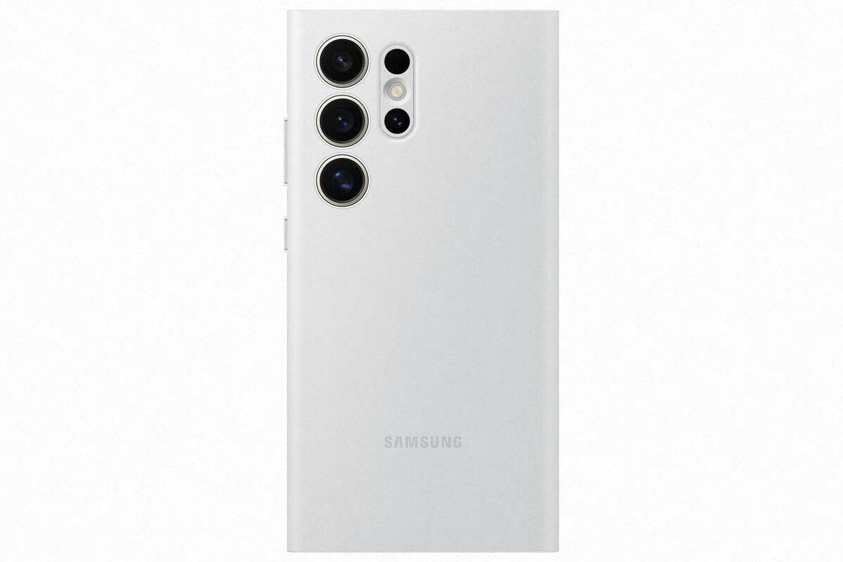 Samsung Smart View Wallet Case (Galaxy S24 Ultra)White Handy-Zubehör