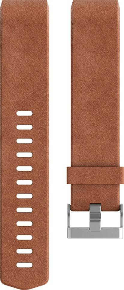 Smartwatch-Zubehör Fitbit Leather wristband for Charge 2brown L