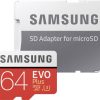 Samsung EVO Plus (2017) microSDmicroSDXC 64GB (MB-MC64GA) Kamera-Zubehör