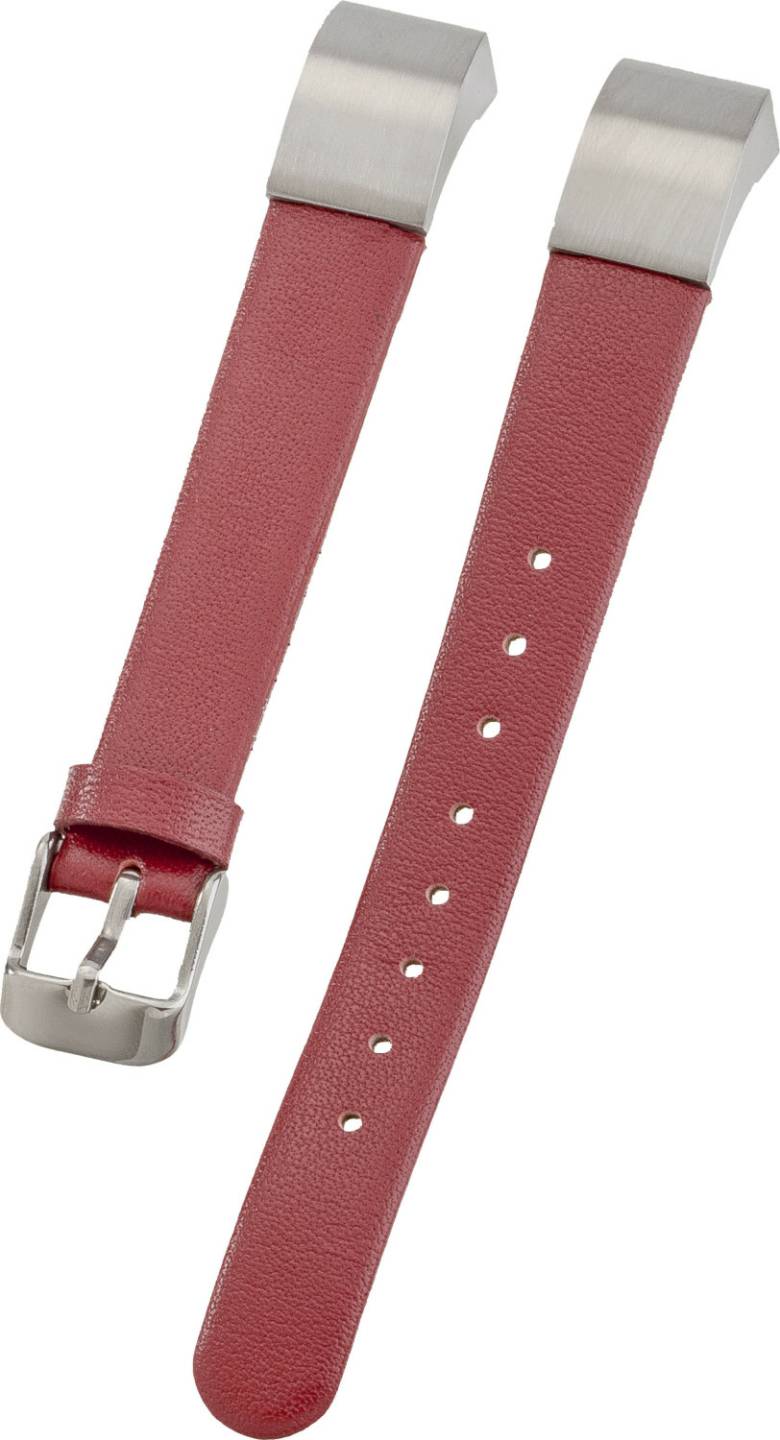 Peter Jäckel Lederarmband (Fitbit Alta HR)rot Smartwatch-Zubehör