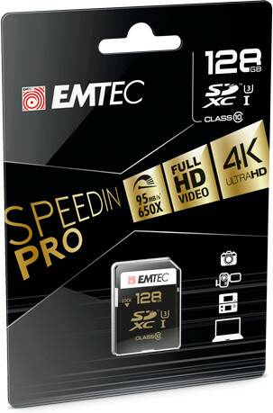 Kamera-Zubehör Emtec SD Class 10 Speedin UHS-I U3SDXC 128GB Class 10 Speedin UHS-I U3 (ECMSD128GXC10SP)