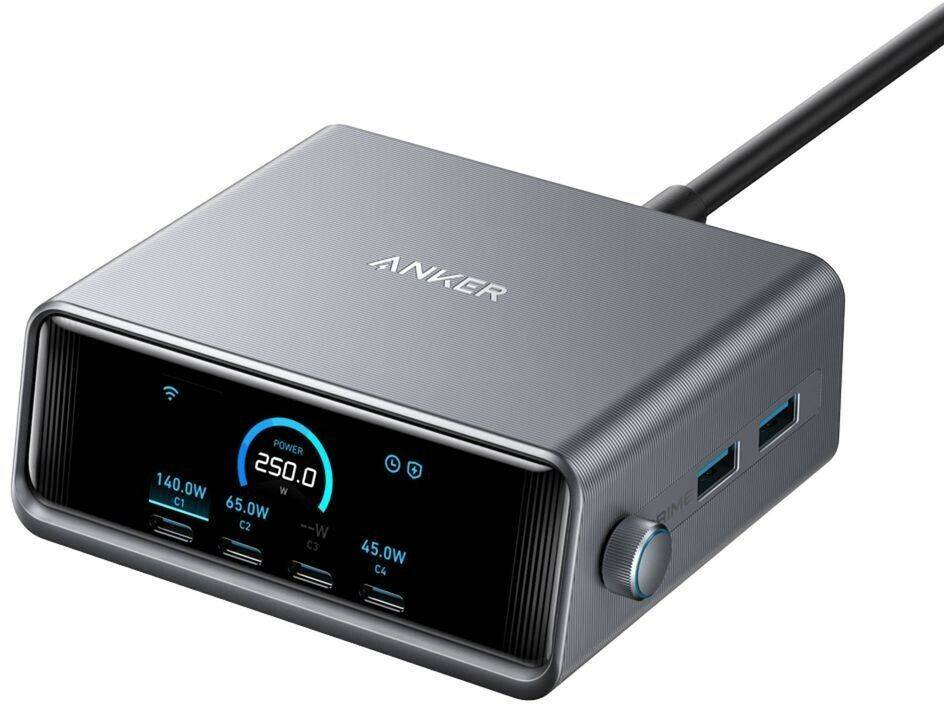 Anker Prime Ladegerät (250W, 6 Ports, GaNPrime) Handy-Zubehör