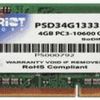 PC-Komponenten Patriot Signature 4GB SO-DIMM DDR3 PC3-10600 CL9 (PSD34G13332S)