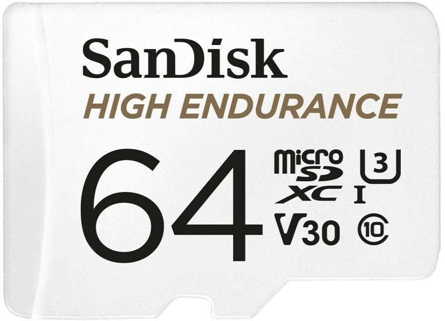 Kamera-Zubehör SanDisk High Endurance microSDmicroSDXC 64GB + SD-Adapter