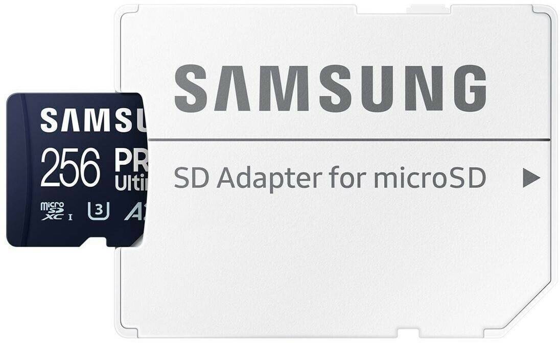 Samsung PRO Ultimate microSD (2023)256GB (MB-MY256SA/WW) + SD-Adapter Kamera-Zubehör