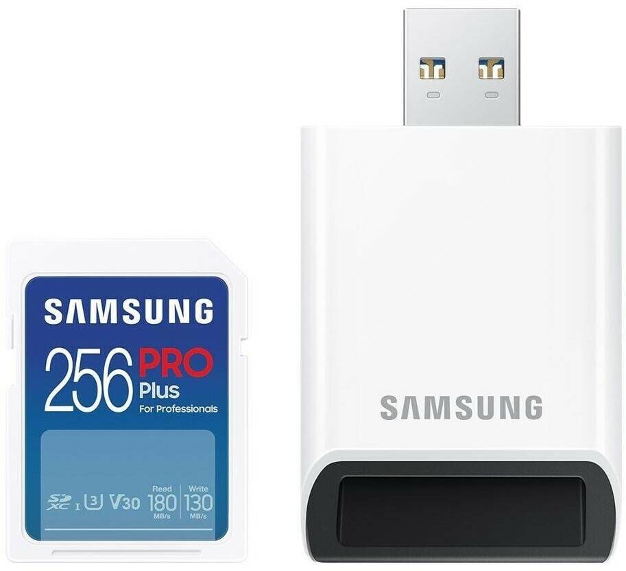 Kamera-Zubehör Samsung PRO Plus (2023) SDXC256GB + USB-Adapter