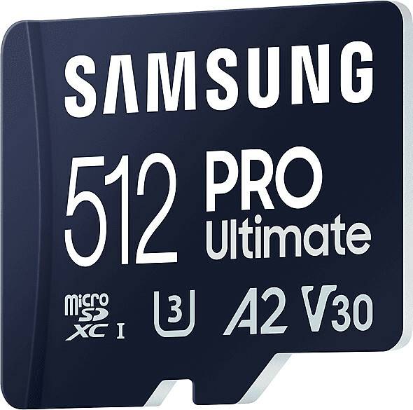 Samsung PRO Ultimate microSD (2023)512GB (MB-MY512SB/WW) + USB-Adapter Kamera-Zubehör