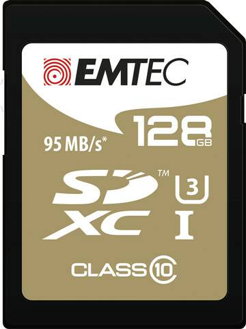 Kamera-Zubehör Emtec SD Class 10 Speedin UHS-I U3SDXC 128GB Class 10 Speedin UHS-I U3 (ECMSD128GXC10SP)