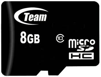 Kamera-Zubehör Team microSDHC Card 8GB Class 10