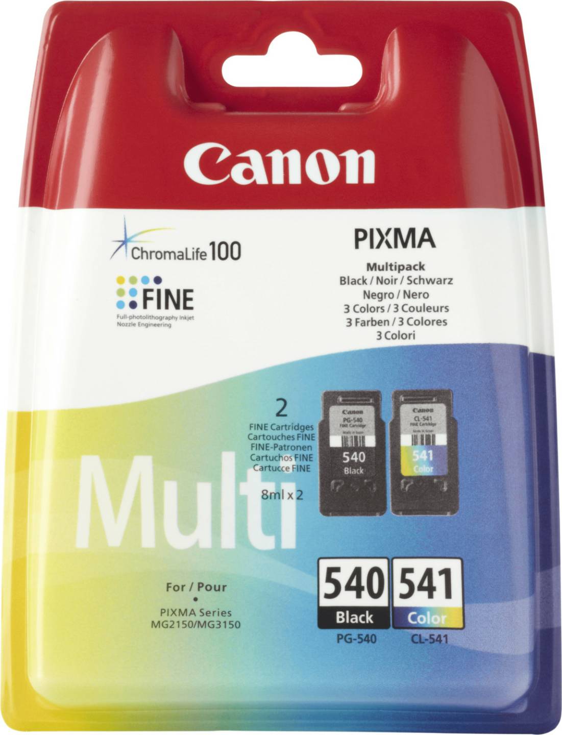 Canon PG-540+CL-541 Multipack 4-farbig (5225B006) Druckerzubehör