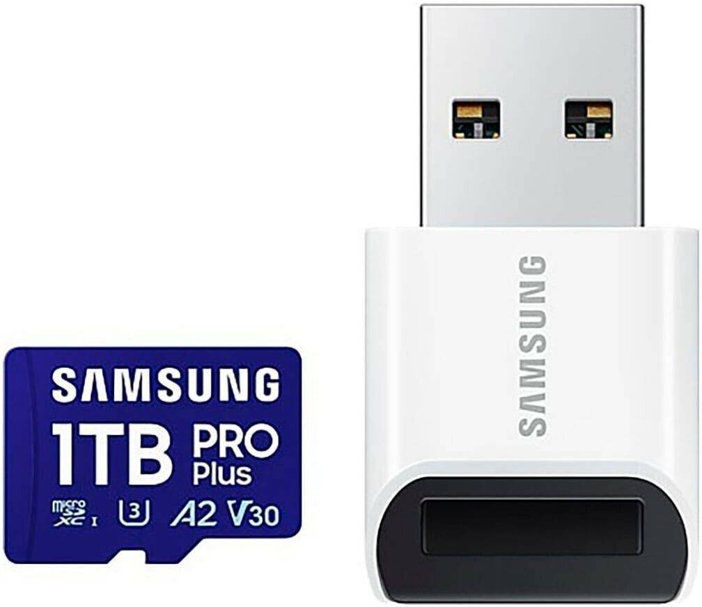 Samsung PRO Plus microSDXC (2024)1TB + USB Card Reader Kamera-Zubehör