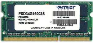 Patriot Signature 4GB SO-DIMM DDR3 PC3-12800 CL11 (PSD34G16002S) PC-Komponenten