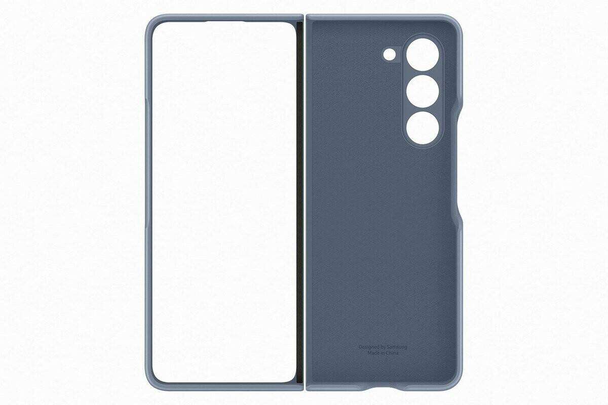 Samsung Flap Eco-Leather Case (Galaxy Z Fold5)Icy Blue Handy-Zubehör