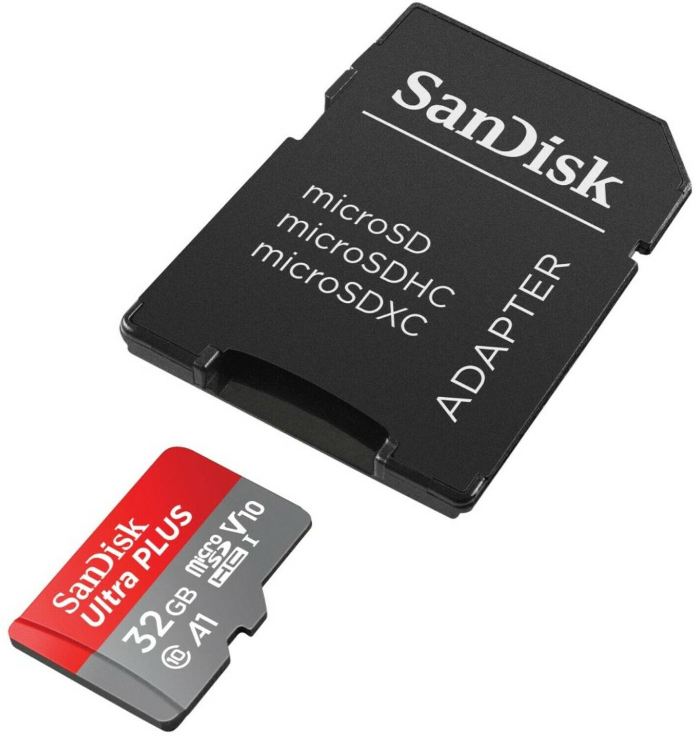 SanDisk Ultra Plus A1 130MB/s microSDmicroSDHC 32GB Kamera-Zubehör