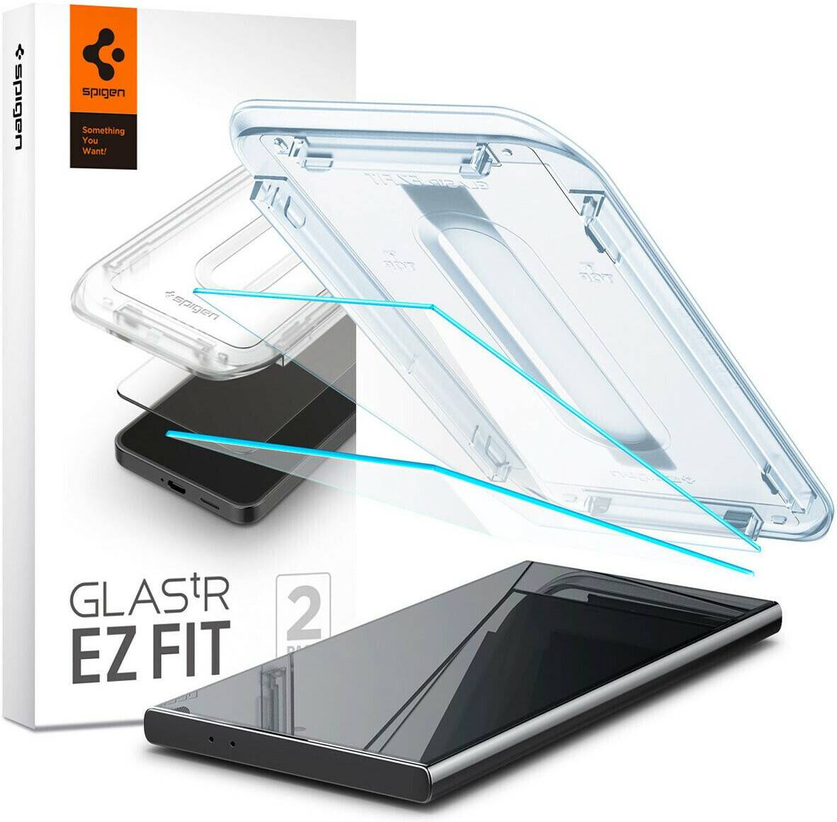 Spigen Glass tR EZ Fit HD Transparency 2 Pack (Galaxy S24 Ultra) Handy-Zubehör