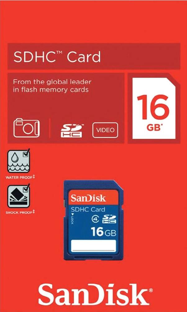 SanDisk Standard SD Class 4SDHC 16GB Class 4 (SDSDB-016G-B35) Kamera-Zubehör