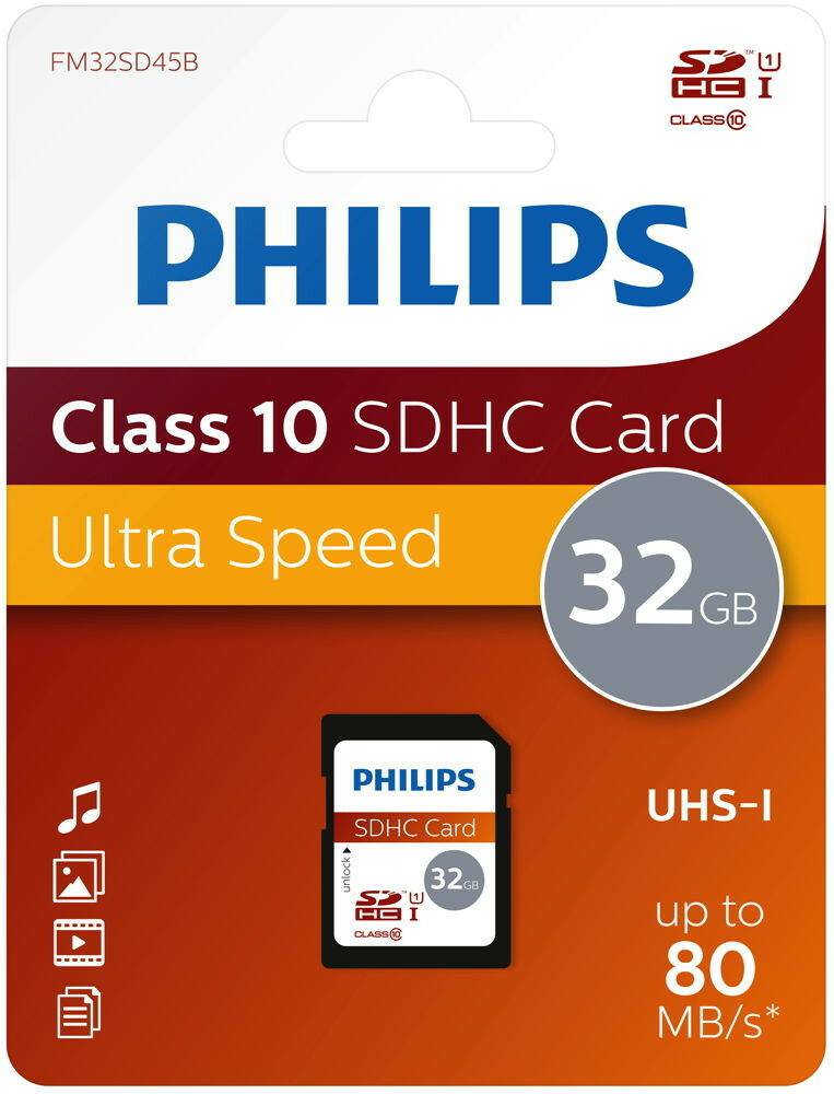 Kamera-Zubehör Philips SDHC 32GB (FM32SD45B)