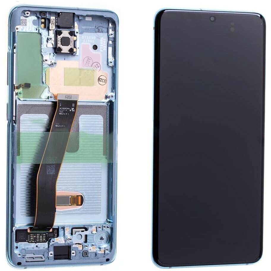 Samsung Ersatzdisplay für Samsung Galaxy S20 (GH82-22123D) blau Handy-Zubehör