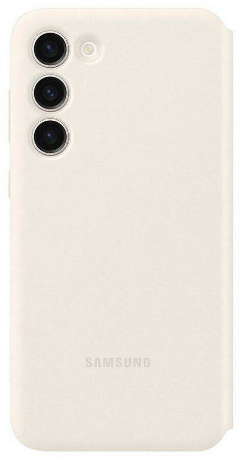 Samsung Smart View Wallet Case (Galaxy S23+)Cream Handy-Zubehör