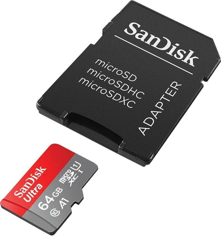 SanDisk Ultra A1 microSDmicroSDXC 64GB (SDSQUAR-064G) Kamera-Zubehör