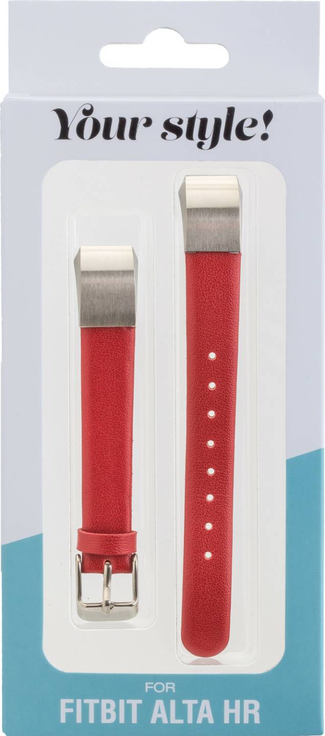 Peter Jäckel Lederarmband (Fitbit Alta HR)rot Smartwatch-Zubehör