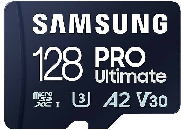 Samsung PRO Ultimate microSD (2023)128GB (MB-MY128SB/WW) + USB-Adapter Kamera-Zubehör