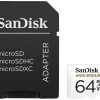 Kamera-Zubehör SanDisk High Endurance microSDmicroSDXC 64GB + SD-Adapter