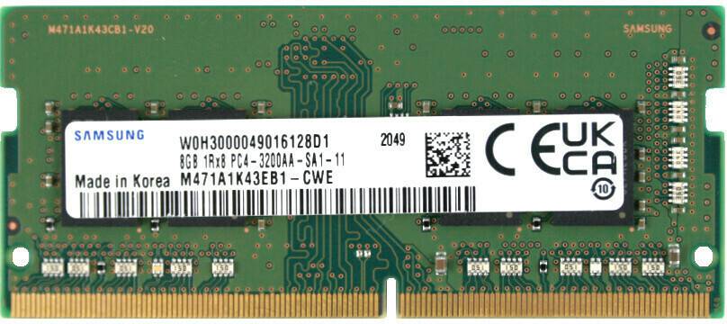 PC-Komponenten Samsung 8GB SO-DIMM DDR4-3200 (M471A1K43EB1-CWE)